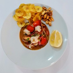 Ceviche de camarón.