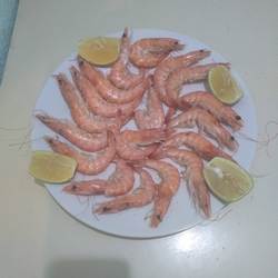 Gambones a la plancha.