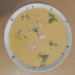 Sopa de camarón.